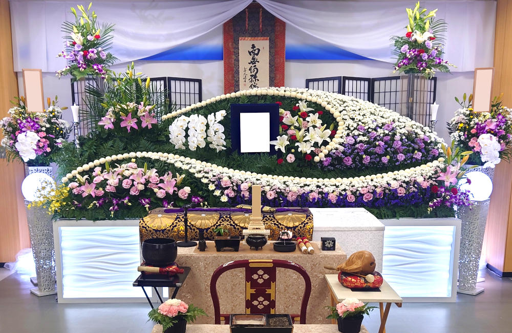 家族葬セットプラン70(LED)の祭壇(PC画像)