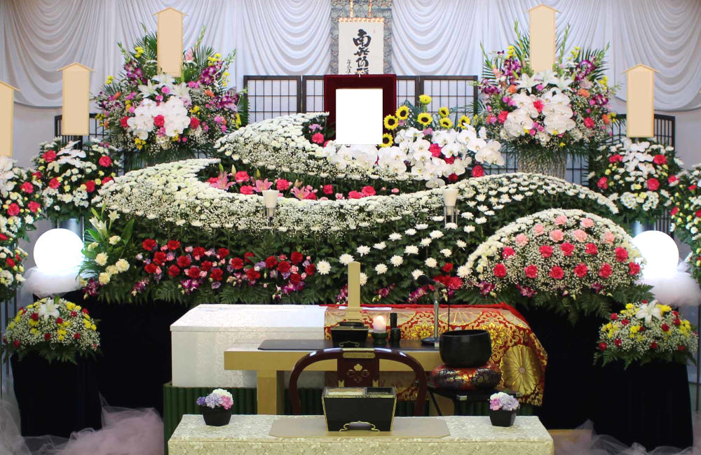 ご葬儀セットプラン85の祭壇(PC画像)